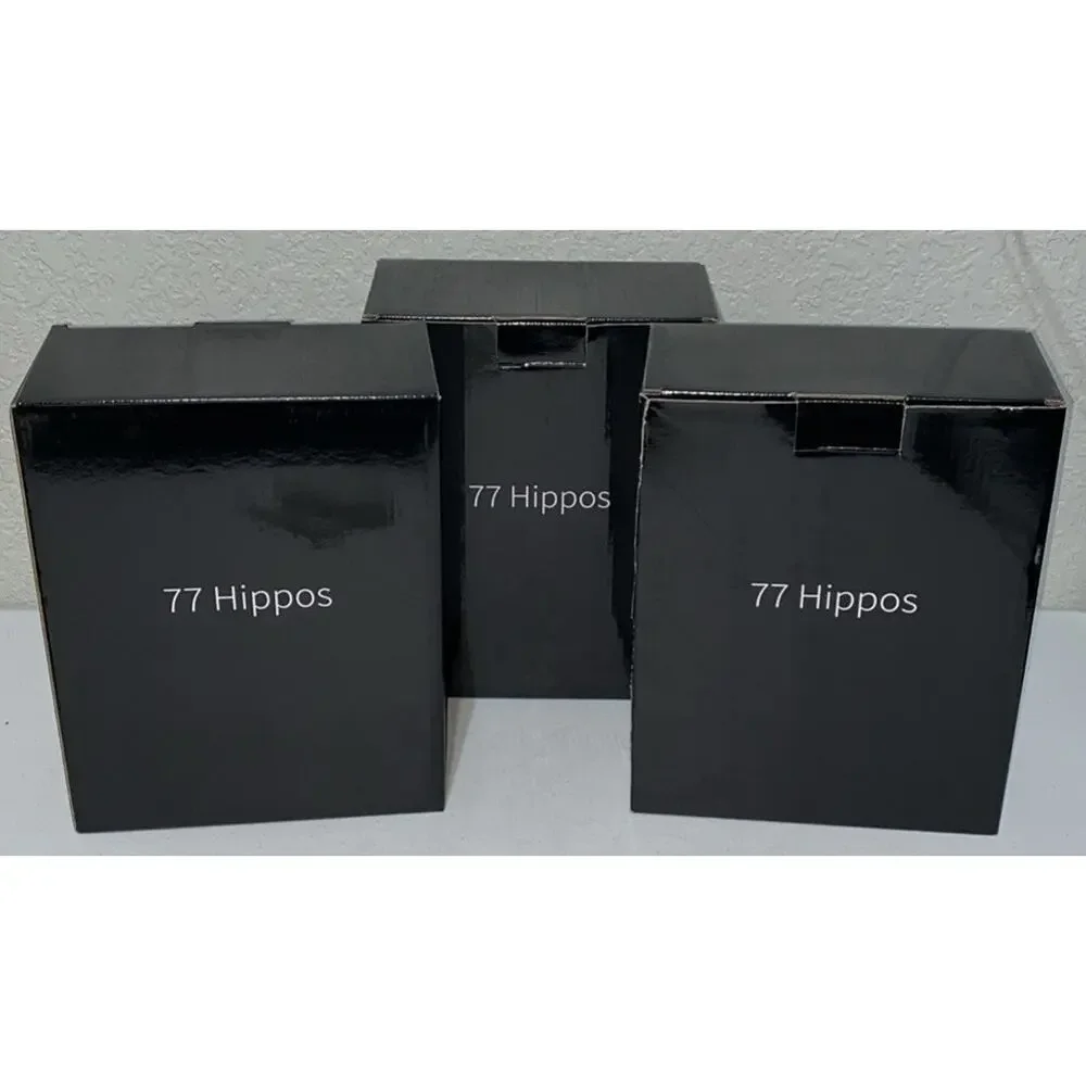 77 Hippos Cylindrical Long Stem Wine Glass Wedding Set 6 Glasses 3 Sets Of 2 NEW